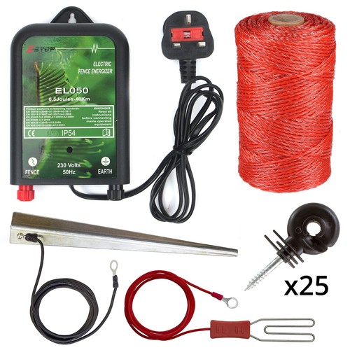 Mains electric fence - mains,