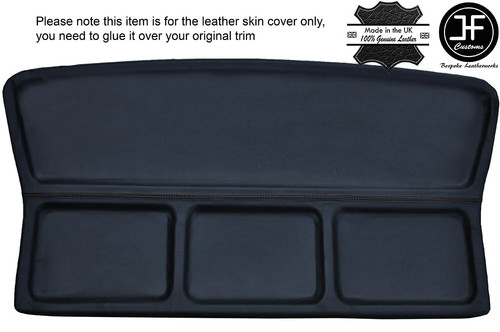 Black stitching rear parcel - black,