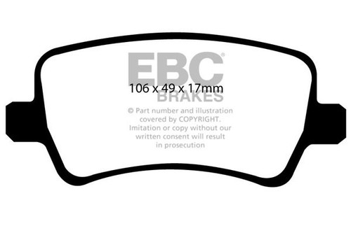 Ebc yellowstuff rear - rear, brake