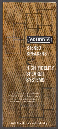 Grundig stereo speakers - stereo, &