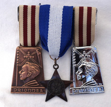 3 Irish Catholic Boy Scouts of Ireland Medals 10 Service and 2 Merit Silver