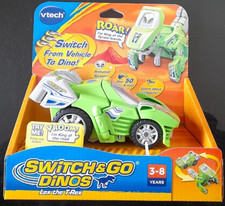 New Unopened Vtech Switch & Go Dinos Lex The T-Rex Interactive Transforming Car.