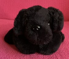 Collectable The Cuddle Crew Black Labrador Dog Soft Plush Bean Toy 6.5”