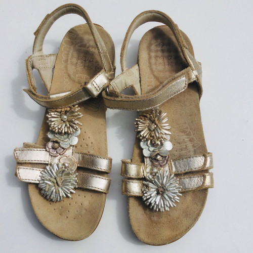 Girls clarks gold leather - clarks,