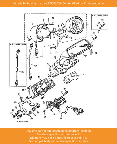 Yamaha damper 1fk 83526 - yamaha,