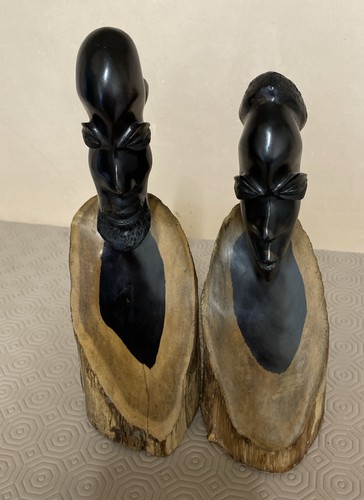 Vintage ebony wood head - vintage,