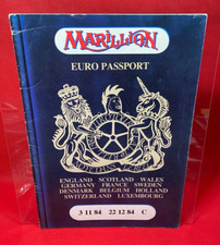 MARILLION Euro Passport Official 1984 UK signed Fish autograph tour programme