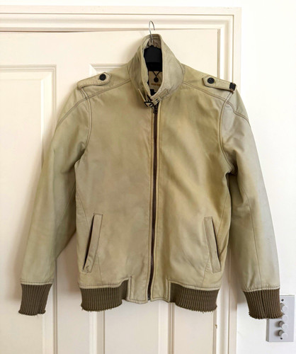 Diesel men leather bomber - men's,