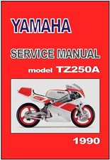 YAMAHA Workshop Manual TZ250 TZ250A 1990 Maintenance Tuning Service & Repair