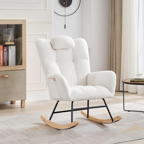 Beige nursing rocking chair - rocking,