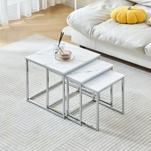 Nest tables set 3 - tables, white