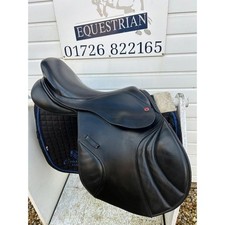 16.5 Albion K2 Adjusta Jump Saddle Black MW in Good Condition