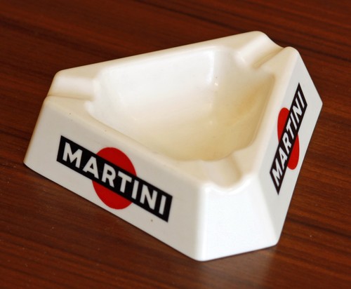 Vintage french martini ashtray - french,