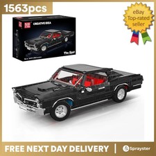 Mould King 10199 V8 GTO American Muscle Sports Car Building Blocks Model 1563pcs