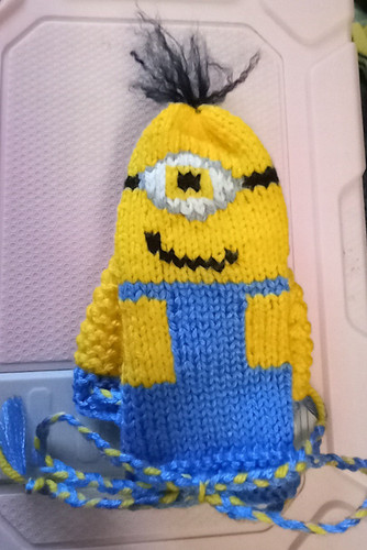 Minion hand knitted - knitted, willy