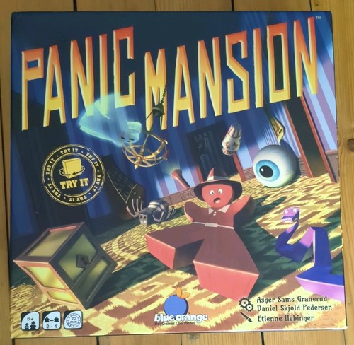 Panic mansion board game - panic,