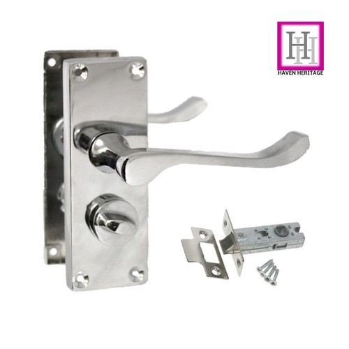 Bathroom door handles chrome - handles,