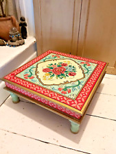 HAND PAINTED WOODEN RIKISHA