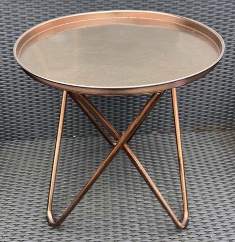 Bronze coloured round - coloured, tray