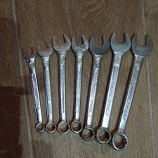 C.K. WEST GERMANY SET OF 7 METRIC COMBINATION SPANNERS NEW OLD STOCK