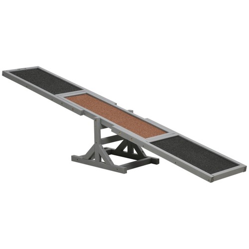 Wooden dog agility - dog, seesaw