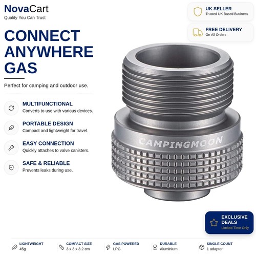 Gas adapter en417 valve - adapter, to