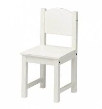 IKEA SUNDVIK Kids Chair White Wooden Toddler Child Seat Nursery Playroom Assembl