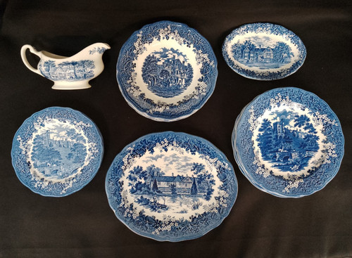 Merrie england blue white - merrie,