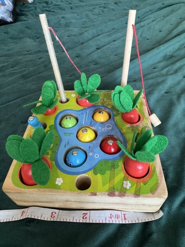 Wooden magnetic fishing and - wooden,
