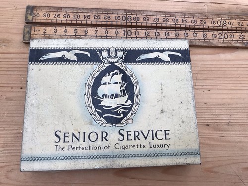 Vintage cigarette tin - vintage,