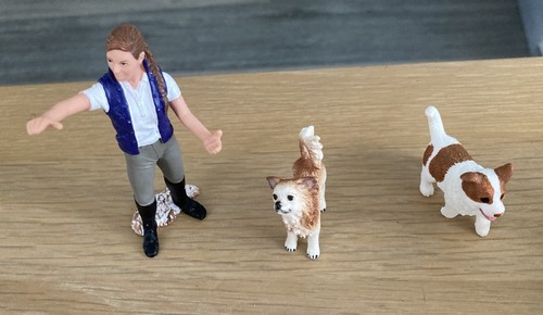 Schleich dogs and figure - schleich,