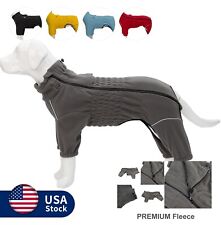 Warm Dog Coat, Windproof 4 Legged Dog Fleece Pajamas for Small Medium Large Dogs