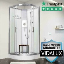 Electric Shower Cabin Vidalux Pure E 1000 x 1000 White Enclosure Pod Cubicle