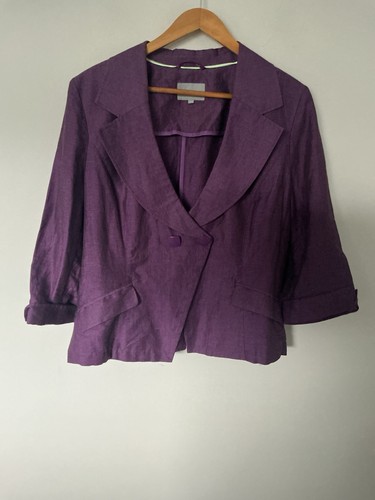 Per una linen mix purple - linen,