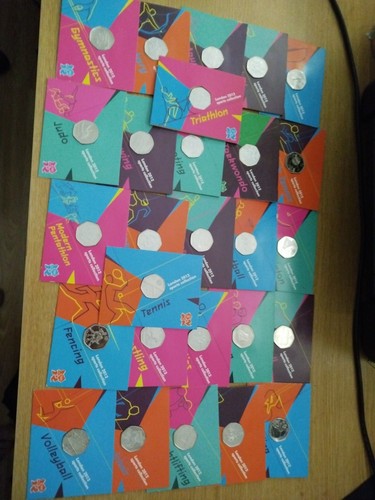 Pence penny coins olympic - pence,