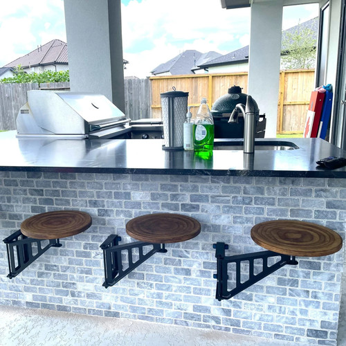 Swing away bar stool with - stool,