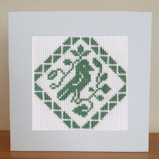 Cross Stitch Card Kit - Quaker