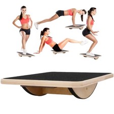 Balance board Rocker Board Yoga Wobble Rehab Anti-Skid Roller Exercise Training