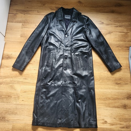Mens real leather - leather, length