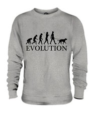 IRISH WOLFHOUND EVOLUTION OF MAN UNISEX SWEATER MENS WOMENS LADIES DOG LOVER