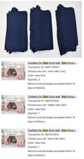 Navy Blue Cotton IKEA KURA