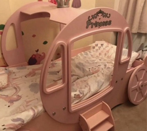 Pink princess carriage - pink,