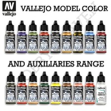 Vallejo Model Color Paints Full Range Combined Flat Fast Shipping RM24