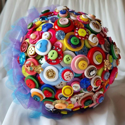 Button brooch wedding - brooch,