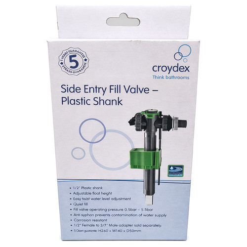 Side entry cistern fill - side,