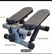 Mini Stepper Exercise Fintess Machine with Resistance Bands LCD Monitor Home Gym