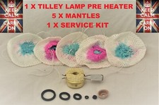 TILLEY LAMP PRE HEATER TORCH 5 X TILLEY LAMP MANTLES 1 X TILLEY LAMP SERVICE KIT