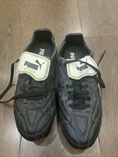 Puma King Mens Black Leather