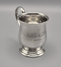 Sterling Silver Engraved Mug