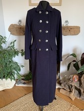 Hobbs Long Blue Wool Military